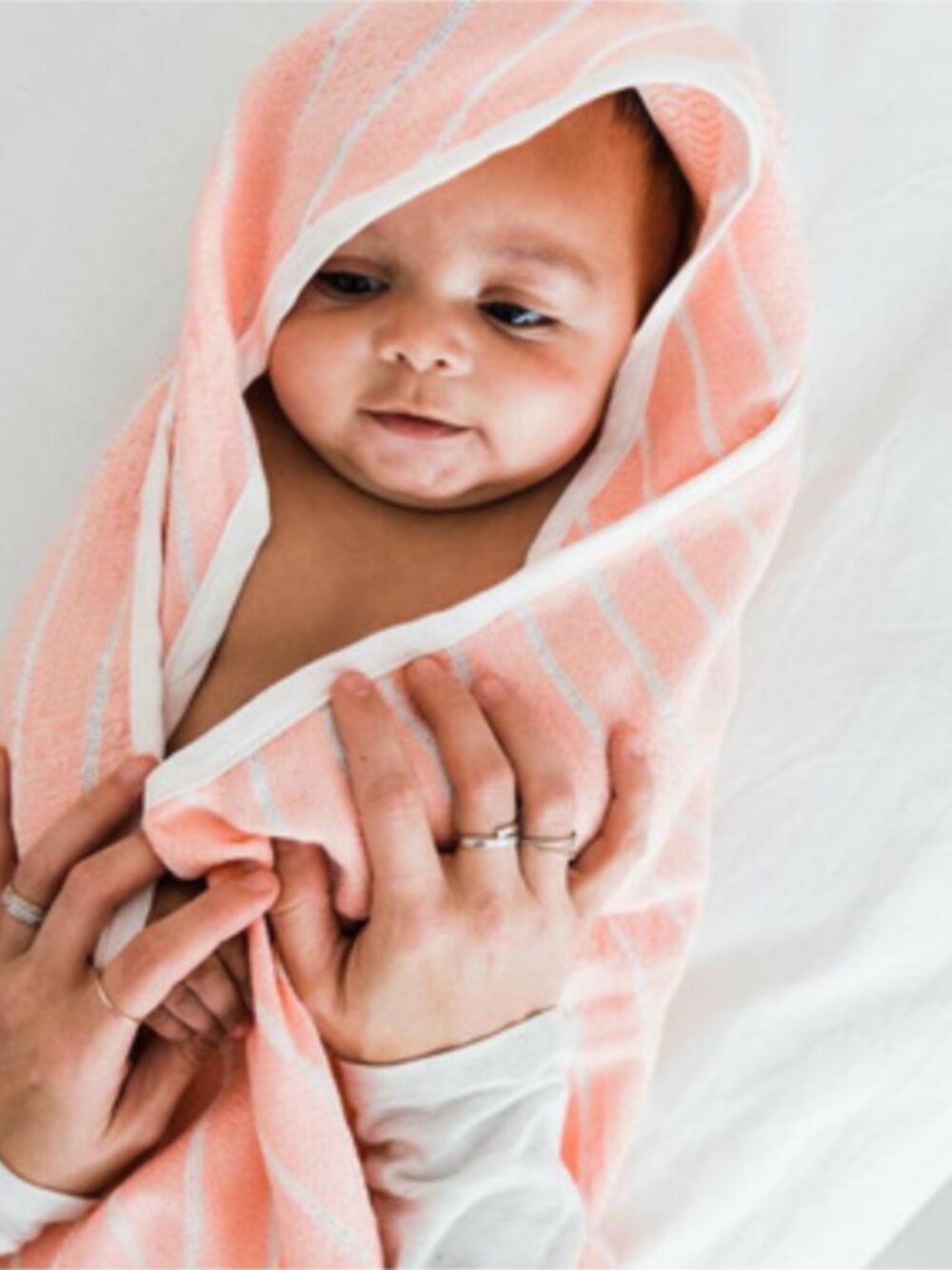 House of Jude Hooded Baby Turkish Towel - Gray